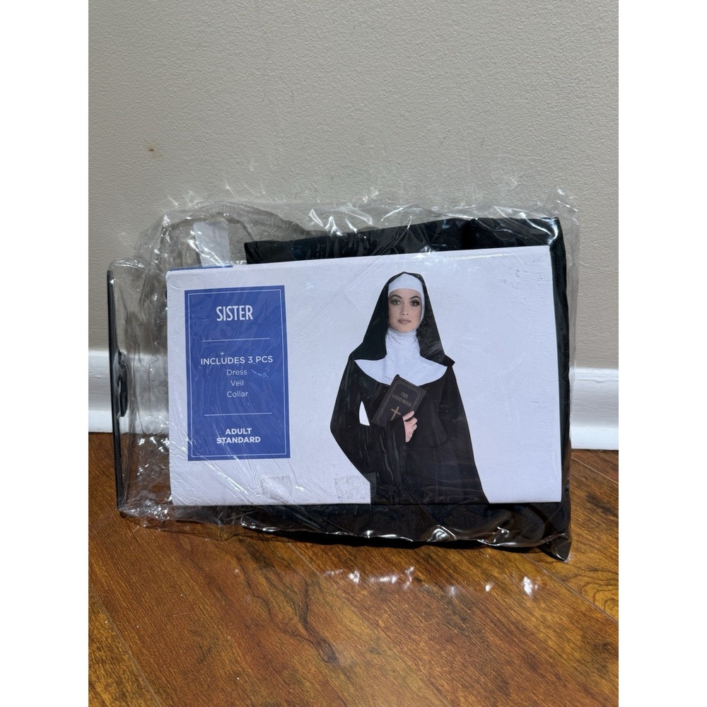 NEW Suit Yourself Costume Co 3 piece Adult Sister Nun Costume Size Standard